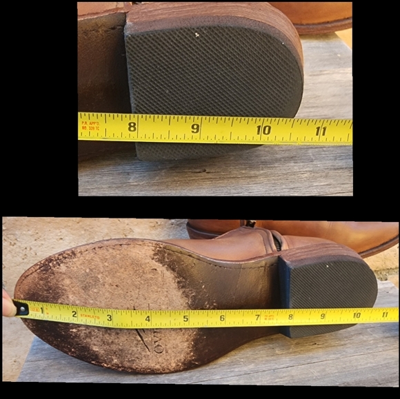 $289 Size 8 Overland ankle western brown leather zip boots - Picture 13 of 16